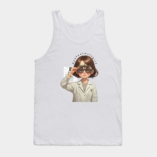 Cute Ophthalmologist girl ,brafdesign Tank Top